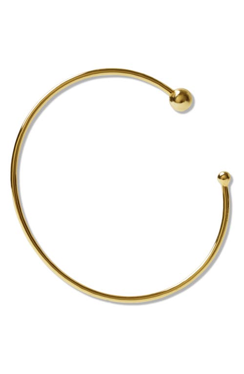 Shop Argento Vivo Sterling Silver Ball Cuff Bracelet In Gold