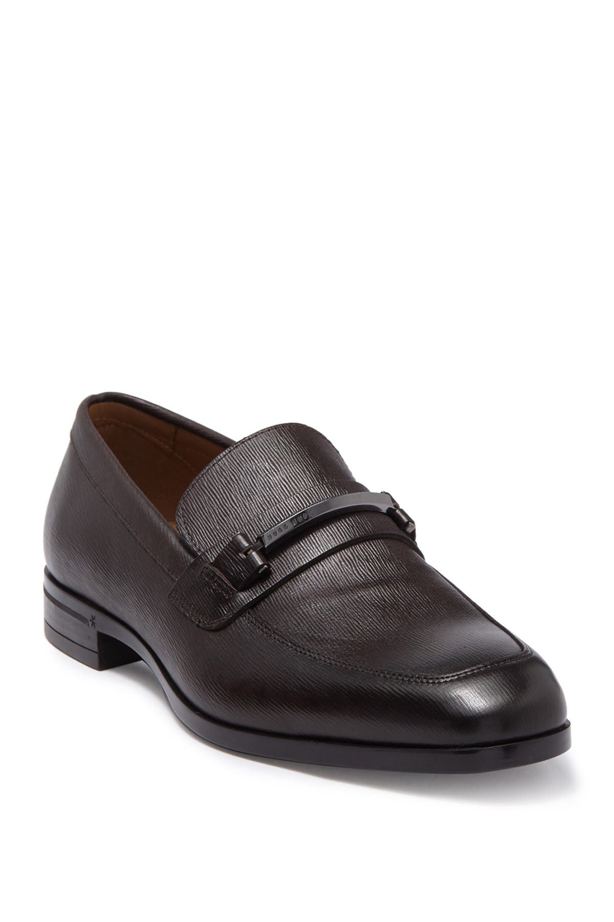 leather horsebit loafers