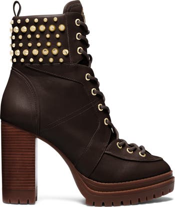 MICHAEL Michael Kors Yvonne Lace Up Platform Bootie Women