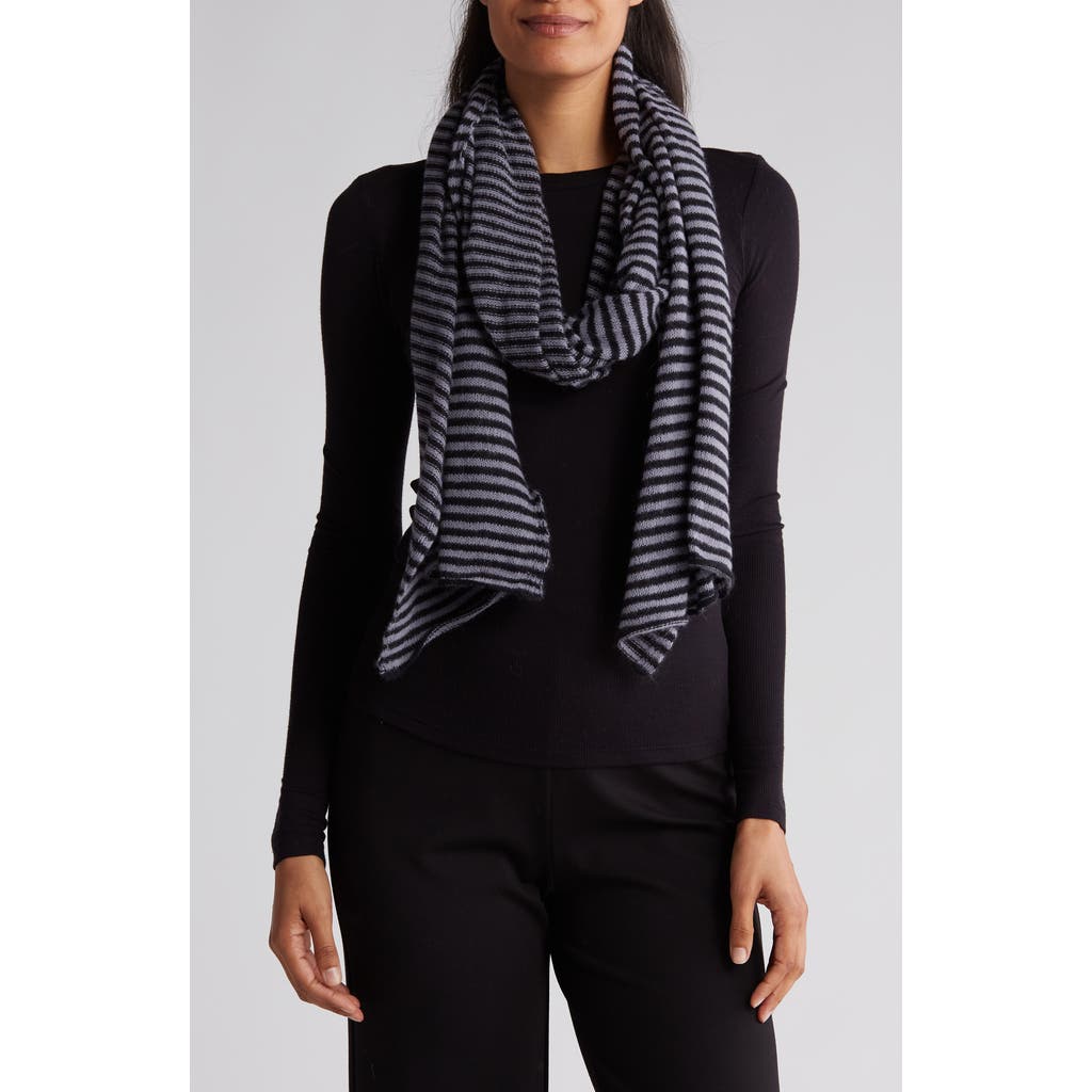 PORTOLANO PORTOLANO STRIPE WOOL BLEND SCARF