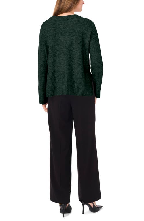 Shop Vince Camuto Crewneck Sweater In Windsor Moss