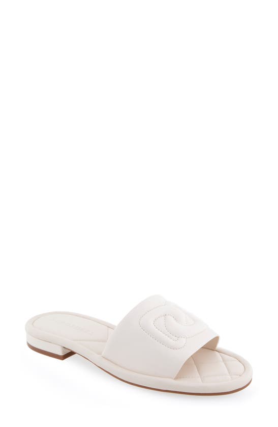 Shop Aerosoles Jilda Slide Sandal In Eggnog Leather