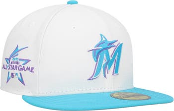 New Era Men's New Era White Miami Marlins Vice 59FIFTY Fitted Hat