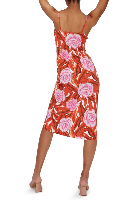 Shop Diane Von Furstenberg Alik Floral Sheath Dress In Palm Floral