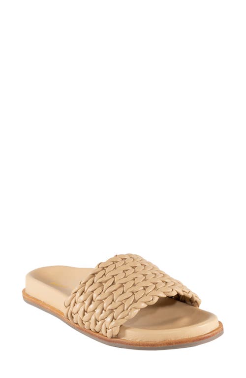 band of the free Ciara Woven Slide Sandal in Beige