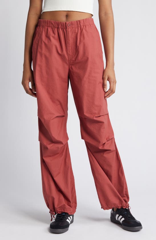 Shop Bp. Ripstop Parachute Pants In Red Cowhide
