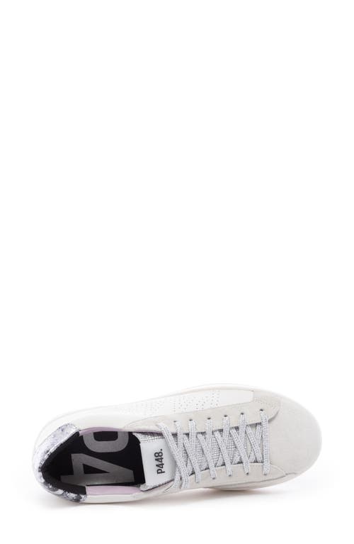 Shop P448 John Low Top Sneaker In White/lilac