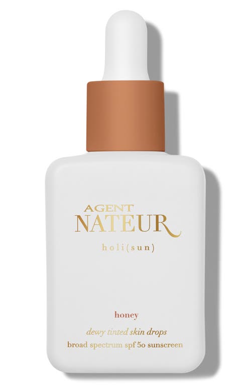 Shop Agent Nateur Holi(sun) Dewy Tinted Skin Drops Spf 50 In Honey