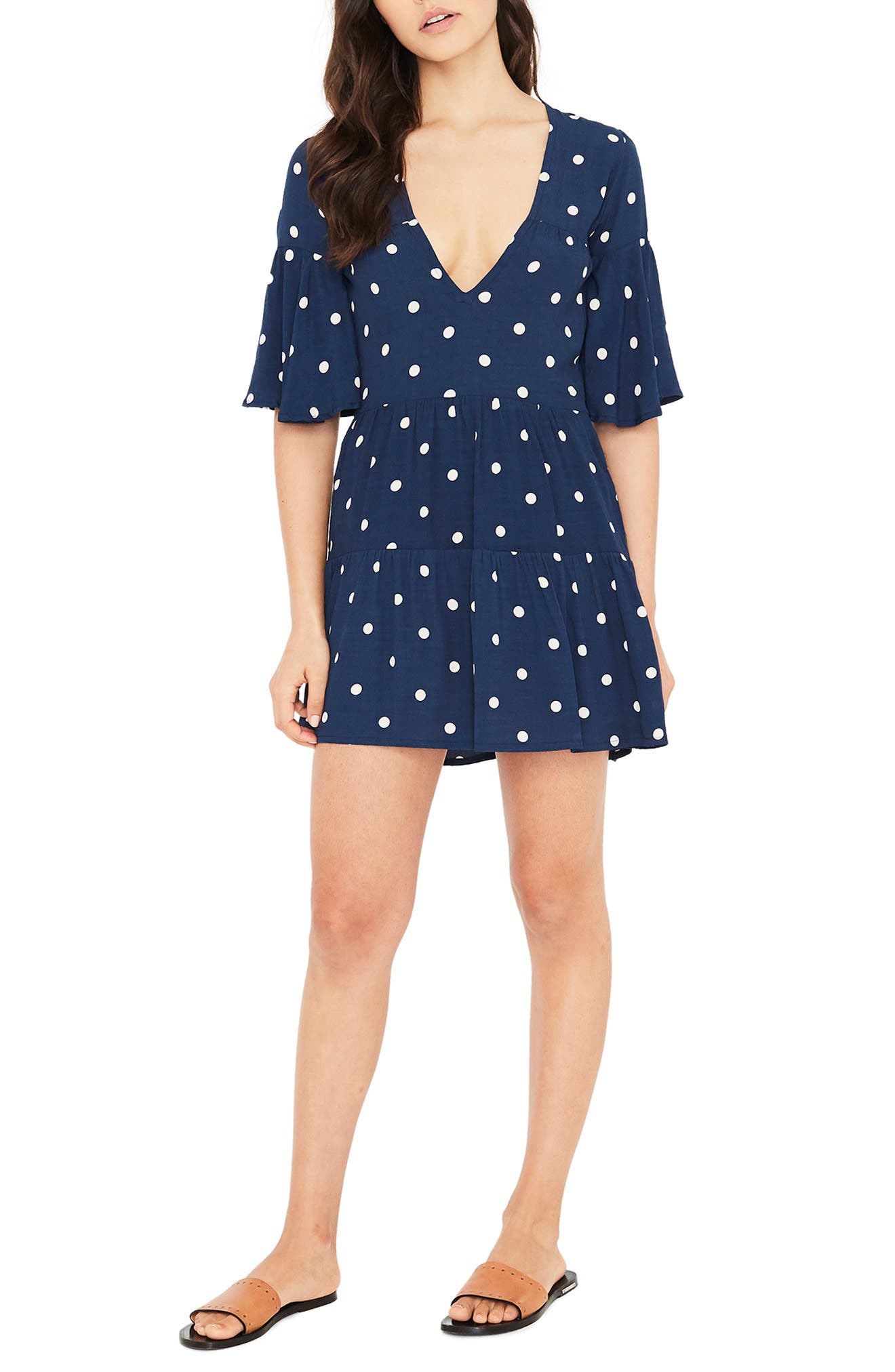 faithfull the brand polka dot dress