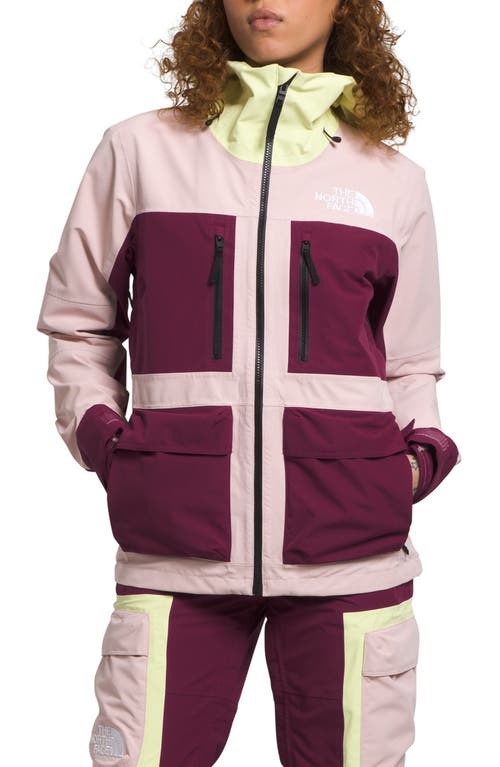 The North Face Dragline Water Repellent Hooded Jacket In Pink Moss/boysenberry