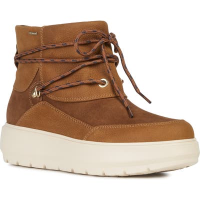 Geox Kaula Waterproof Bootie - Brown