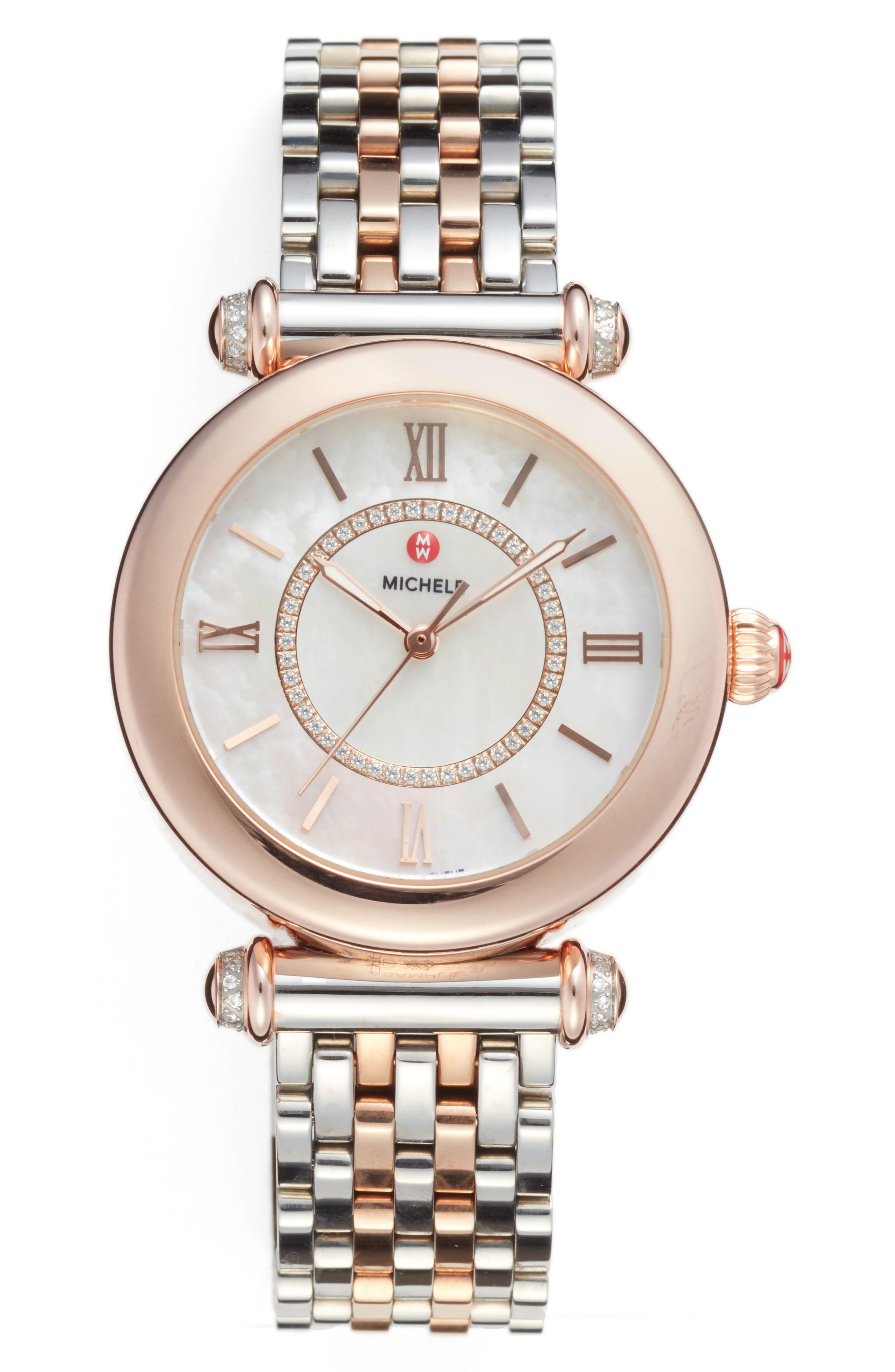 michele caber diamond watch