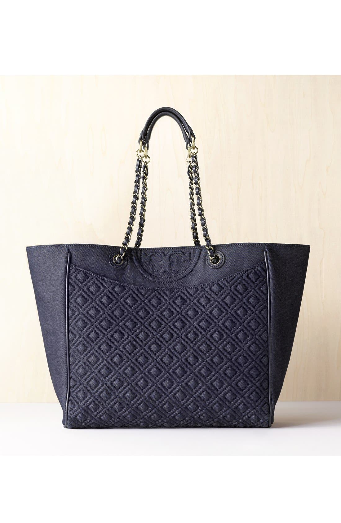 Tory Burch 'Fleming' Denim Tote | Nordstrom
