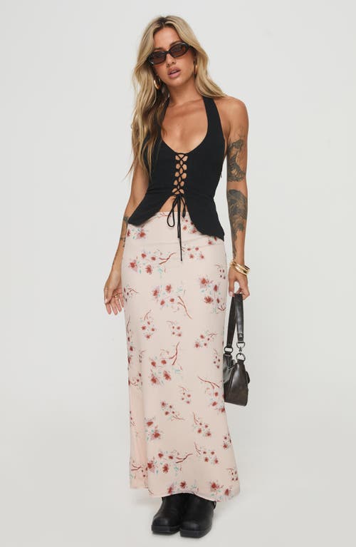 Princess Polly Sunbliss Floral Maxi Skirt In Pink