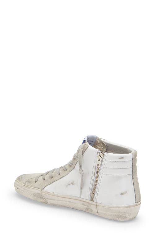 Shop Golden Goose Slide High Top Sneaker In White/ice