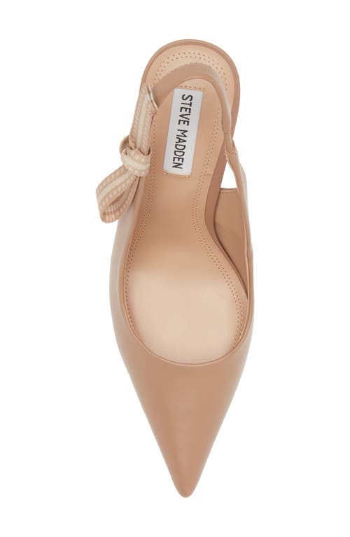 Steve Madden Stefani Slingback Pump In Tan Leather