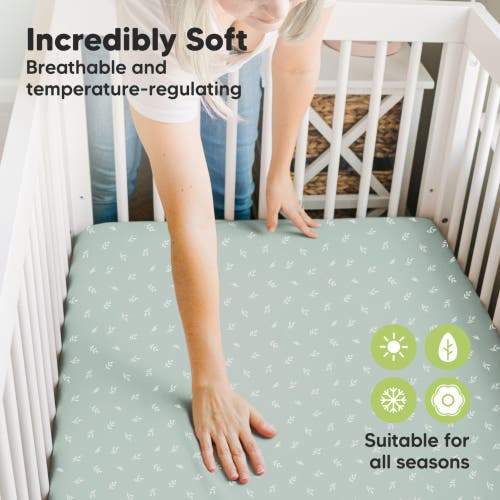 Keababies Isla Fitted Mini Crib Sheets In Prairie