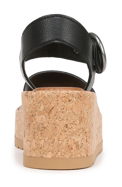 Shop Zodiac Glory Platform Wedge Sandal In Black