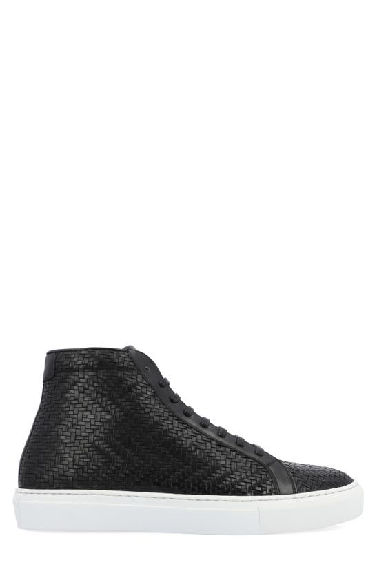 Shop Taft High Top Sneaker In Black Woven