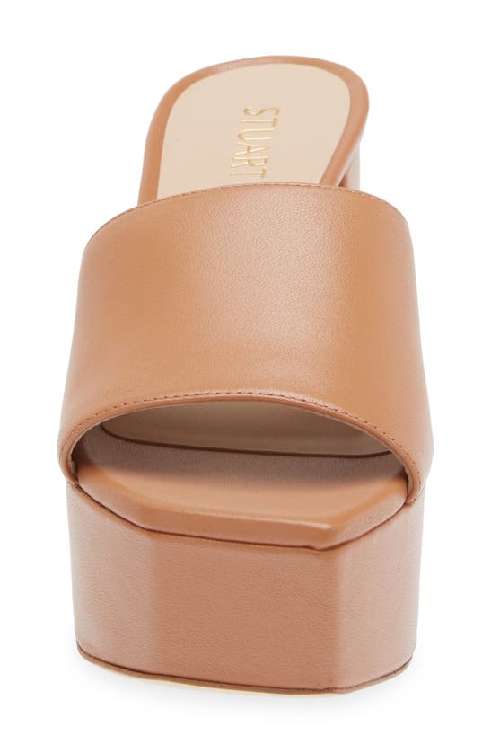 STUART WEITZMAN STUART WEITZMAN SQUAREHIGH PLATFORM 95 SLIDE SANDAL