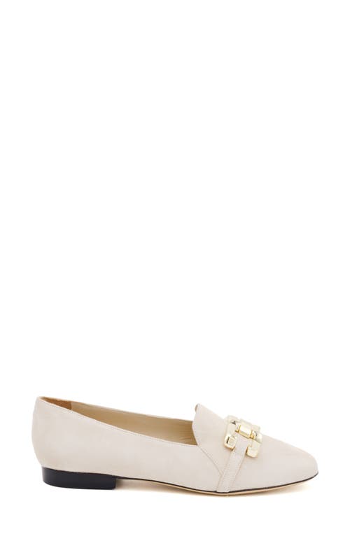 Amalfi By Rangoni Galatea Bit Loafer In Beige Cashmere/gold Chain