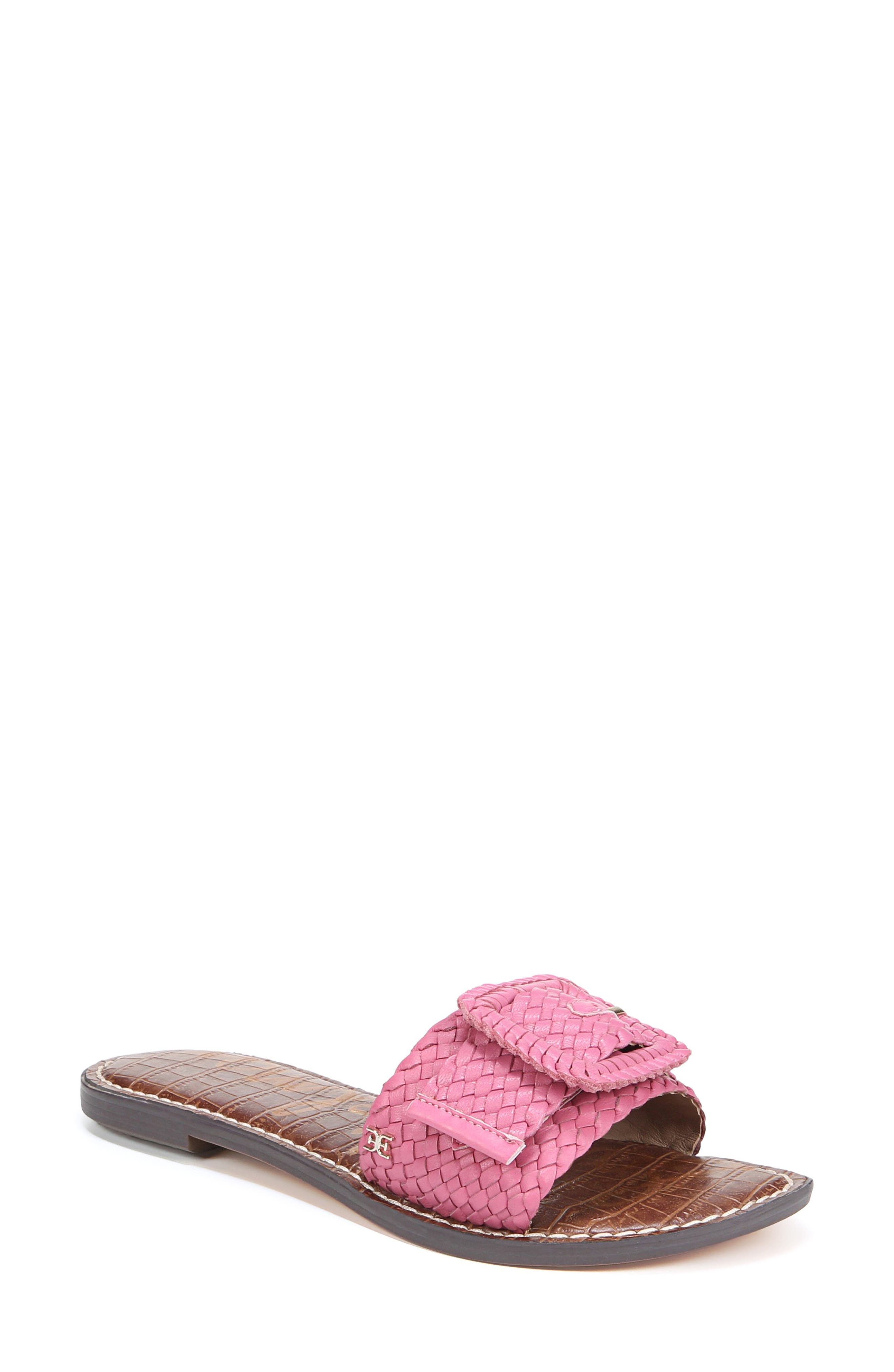 pink brand sandals
