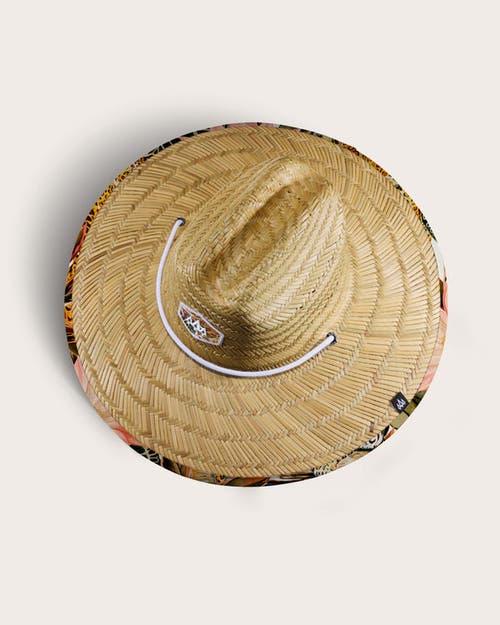 Hemlock Maya Straw Lifeguard Hat In Jaguar Floral