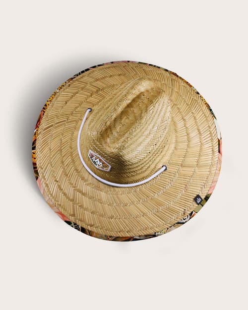 Shop Hemlock Maya Straw Lifeguard Hat In Jaguar Floral