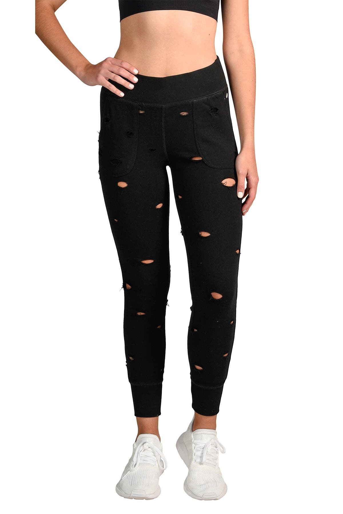 distressed jogger pants