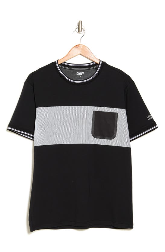 Shop Dkny Sportswear Chanler Pocket T-shirt In Black
