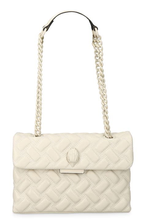 Locò Small Shoulder Bag In Calfskin for Woman in Light Ivory