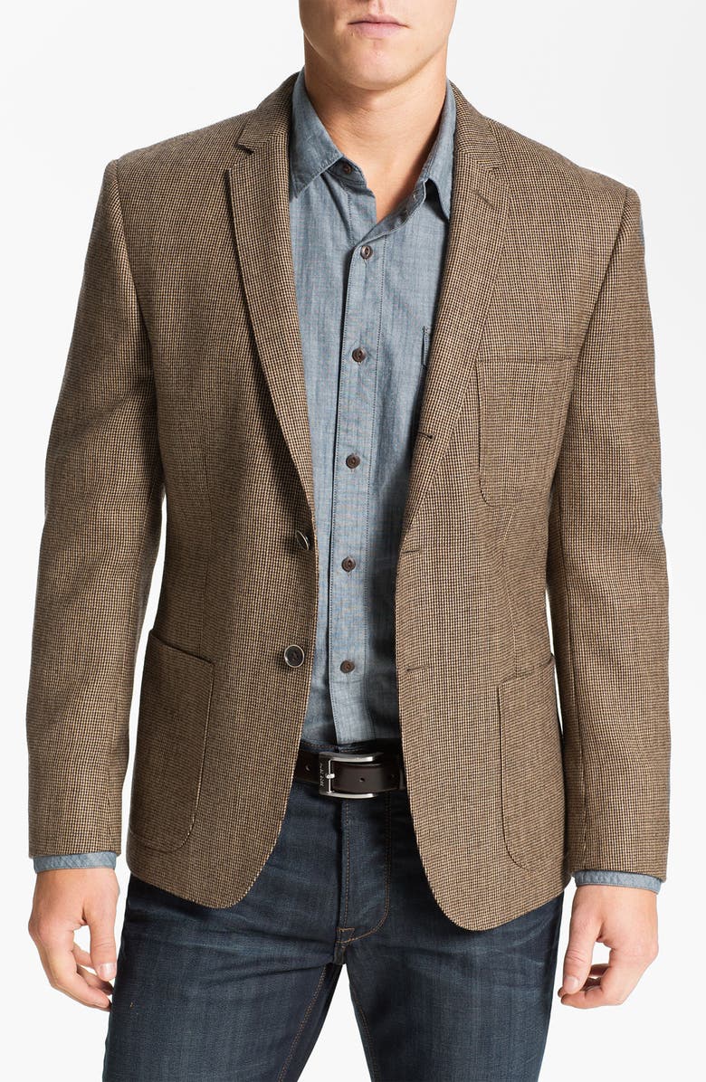 Dockers® Three-Button Houndstooth Wool Blazer | Nordstrom