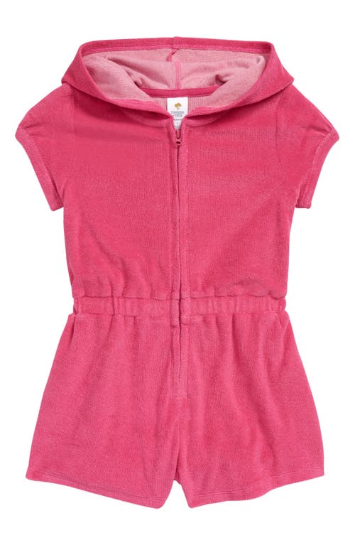 Tucker + Tate Kids' Terry Cover-Up Romper in Pink Raspberry