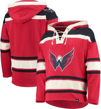 47 Washington Capitals Red Superior Pullover Hoodie Size: Large
