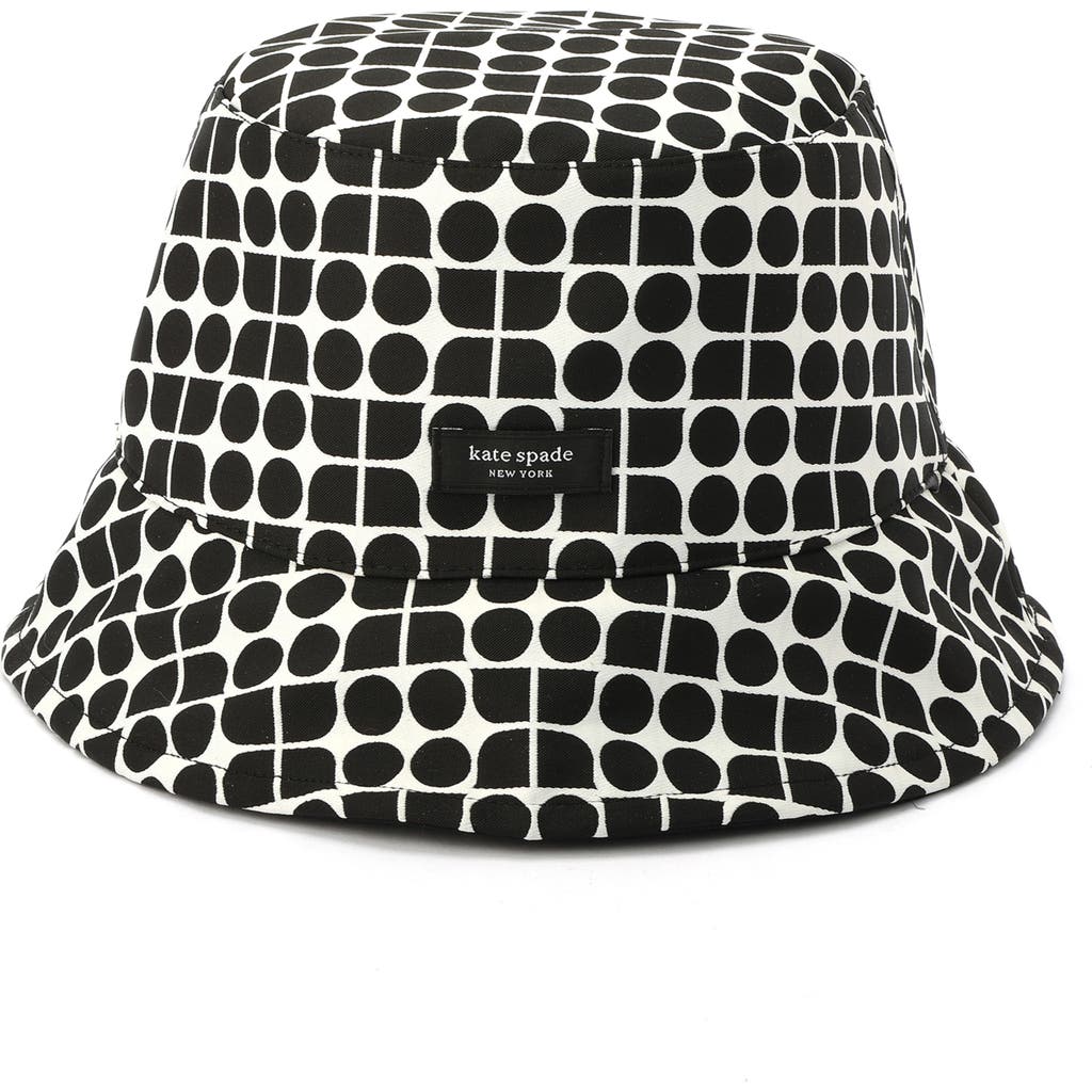 Kate Spade New York Noel Reversible Bucket Hat In Black