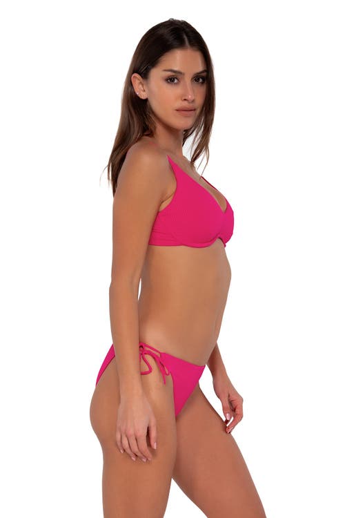 Shop Sunsets Brooke U-wire In Begonia Sandbar Rib