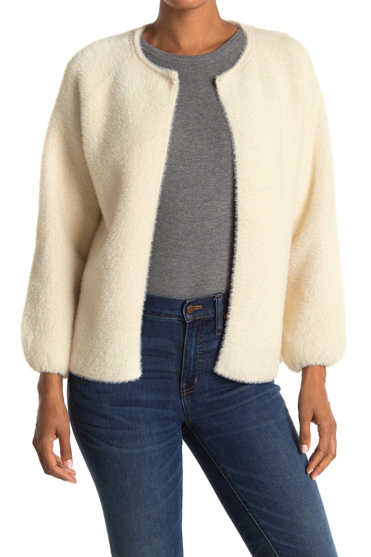 max studio faux fur coat