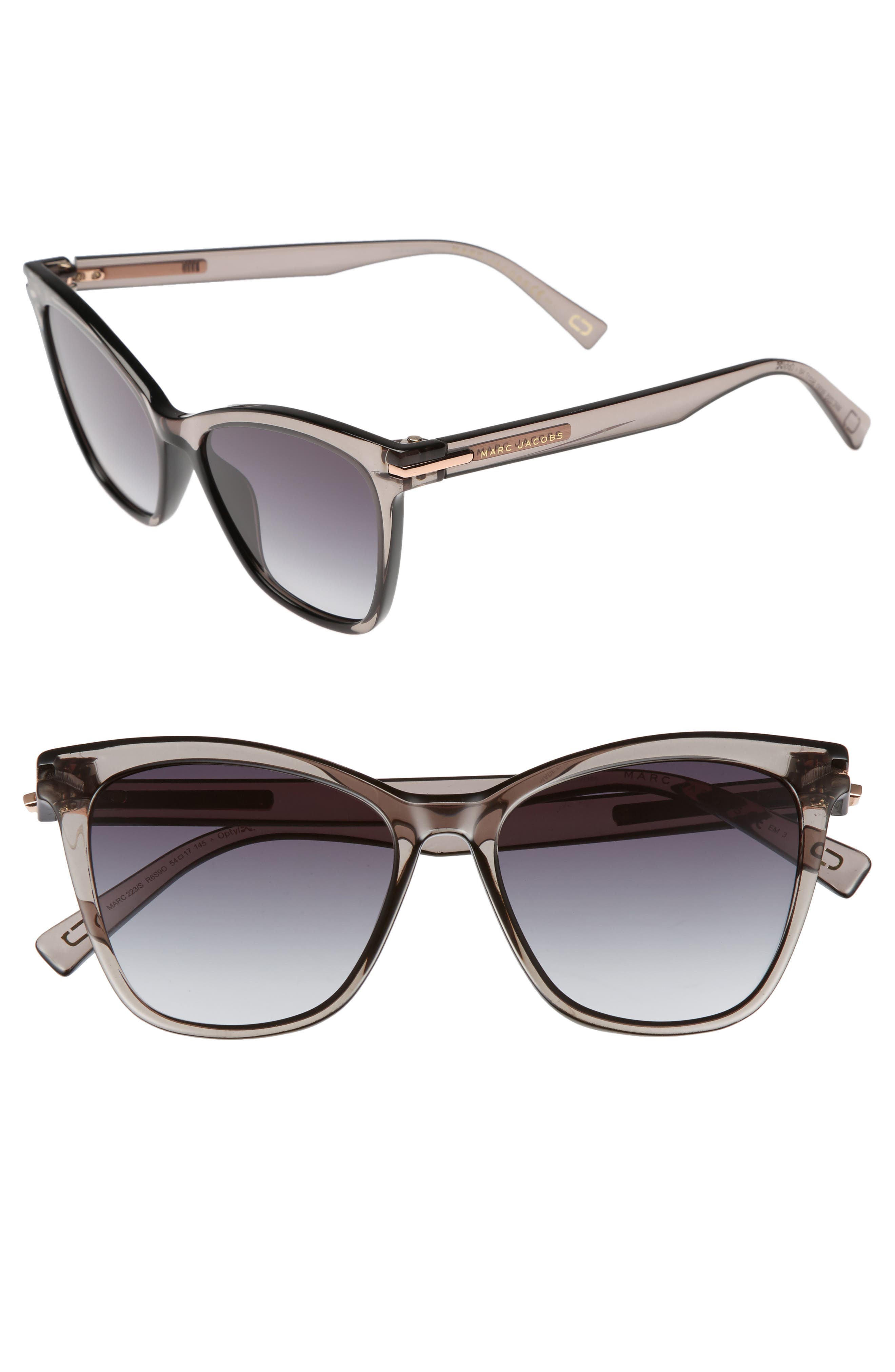 MARC JACOBS 54mm Gradient Lens Sunglasses Nordstrom