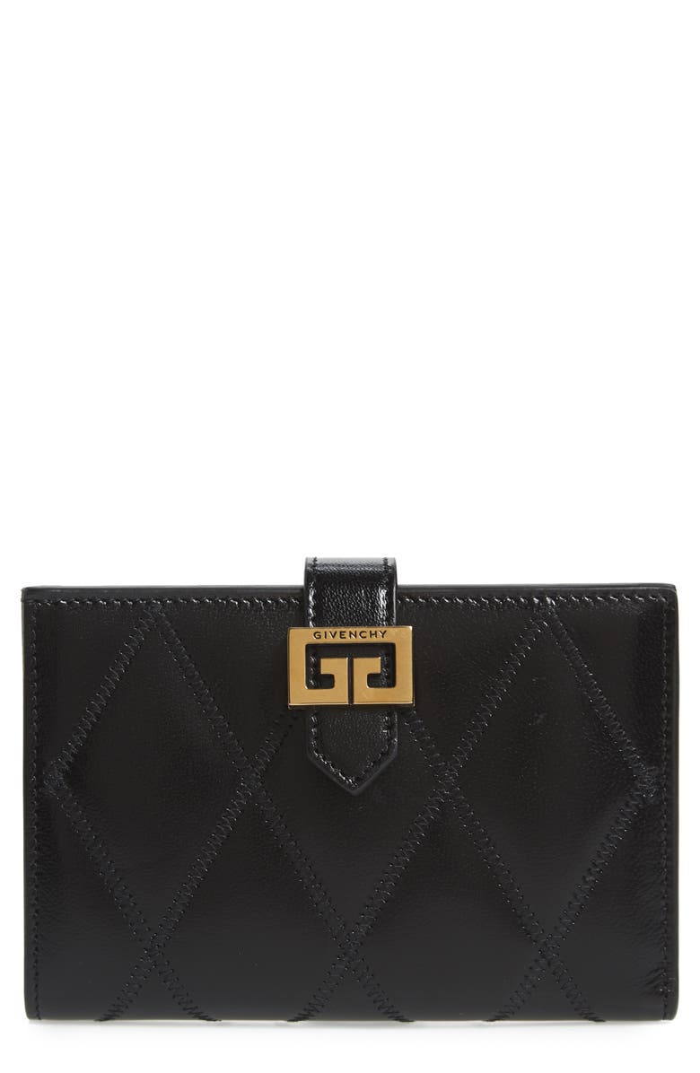 Givenchy Medium GV3 Diamond Quilted Leather Wallet | Nordstrom