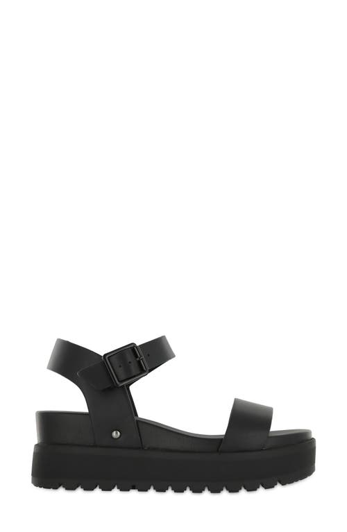 Mia Kayci Platform Sandal In Black Burn