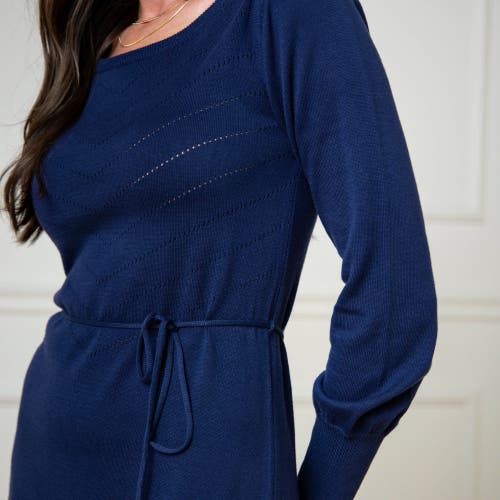 HOPE & HENRY ORGANIC POINTELLE SWEATER DRESS 