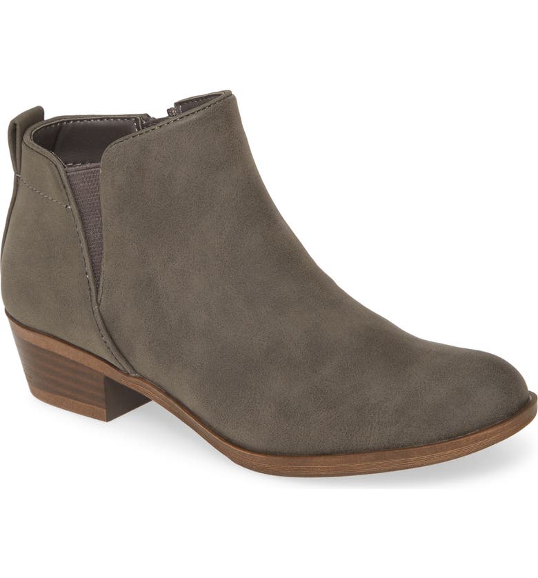 TREASURE & BOND Pistol Bootie, Main, color, GREY FAUX LEATHER