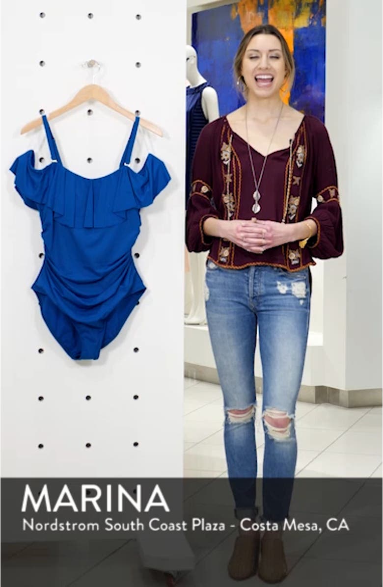 La Blanca Off the Shoulder OnePiece Swimsuit Nordstrom