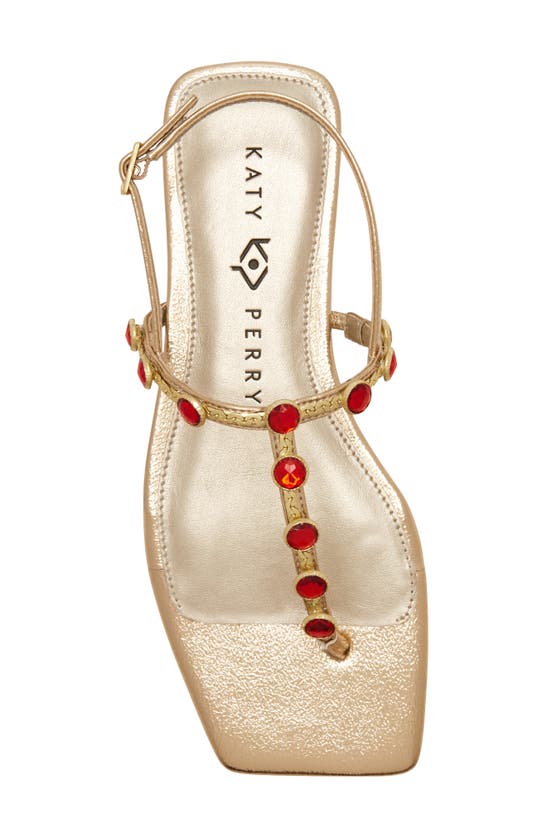 Shop Katy Perry The Camie Embellished Slingback Sandal In Gold