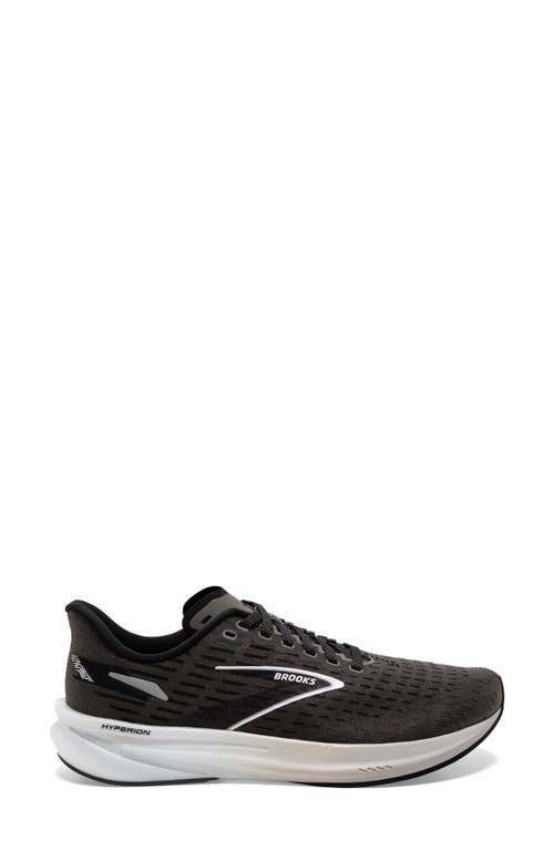 Brooks Hyperion Training Shoe In Gunmetal/black/white