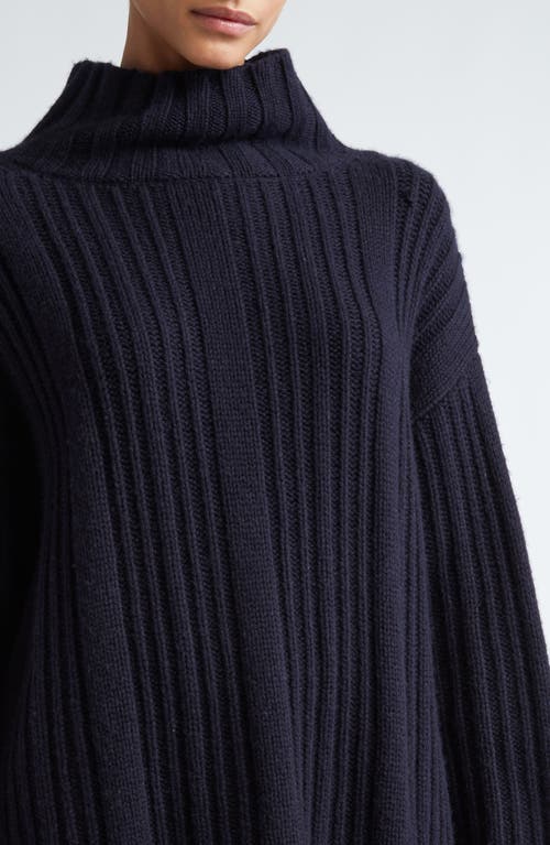 Shop Max Mara Vitalba Oversize Wool & Cashmere Funnel Neck Sweater In Ultramarine