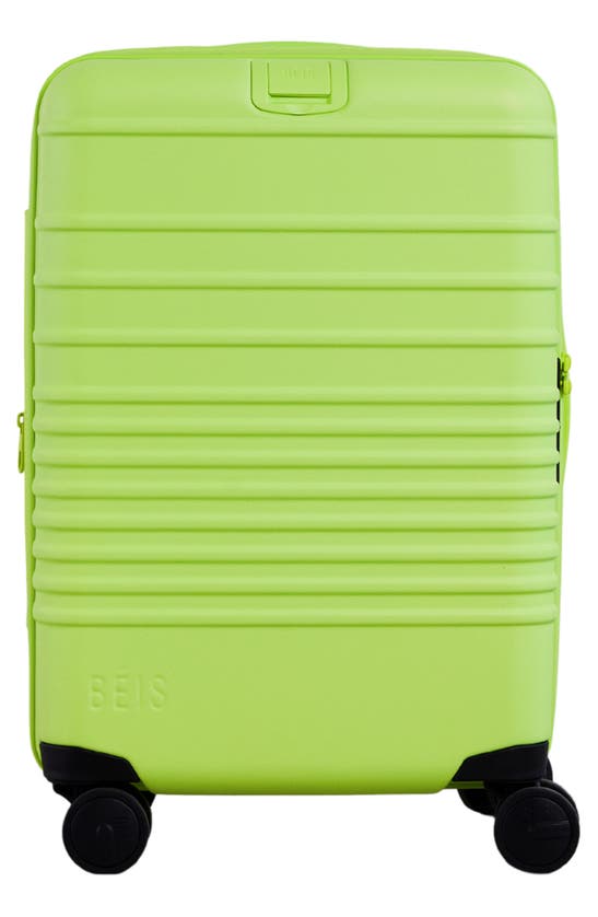 Beis 21-inch Rolling Spinner Suitcase In Citron