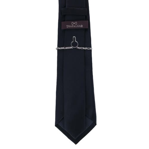 Trafalgar Sutton Sterling Silver Figaro Tie Chain In Silver