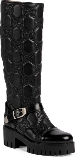 Gucci Logo Quilted Tall Boot | Nordstrom