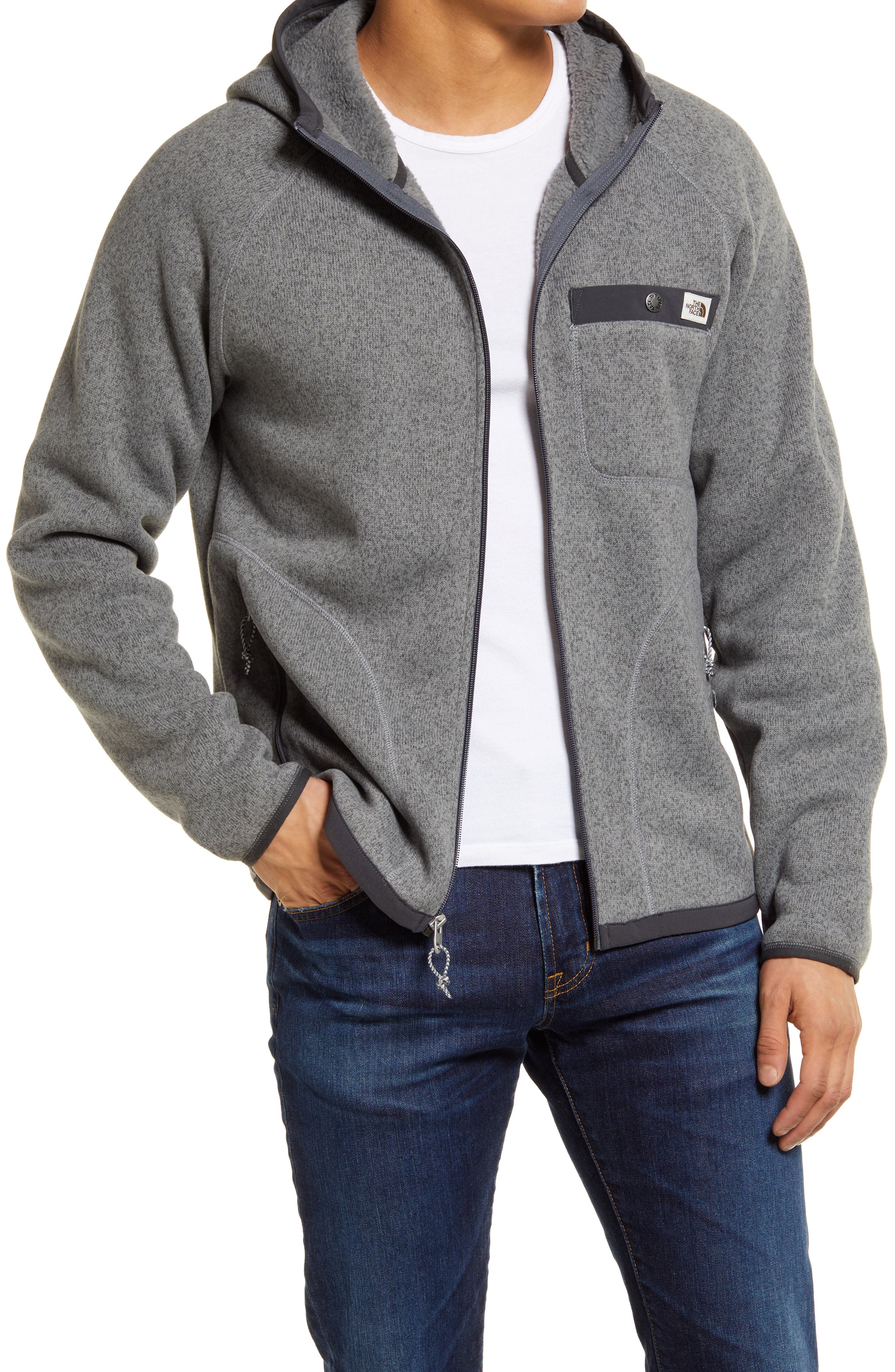 north face mens zip up jacket